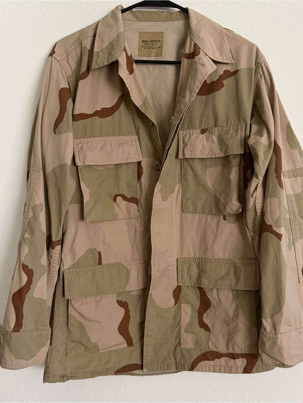 Men's Desert Camo Utility Jacket - Tan/Olive